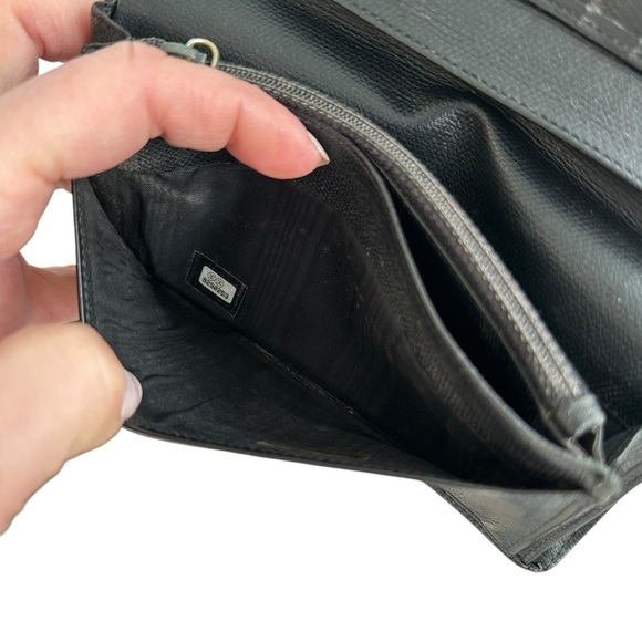 CHANEL Black Wallet with Gold Accent - Picture 12 of 15